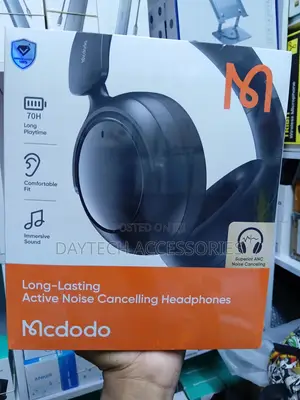 McDodo T01 Series Wireless Headphones With Long-Lasting and ANC - Blac