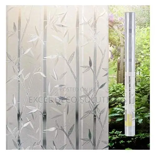 Decorative Glass Film | Stylish Bamboo Look