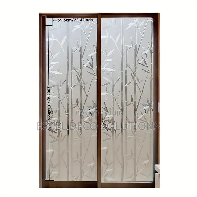 Decorative Glass Film | Stylish Bamboo Look