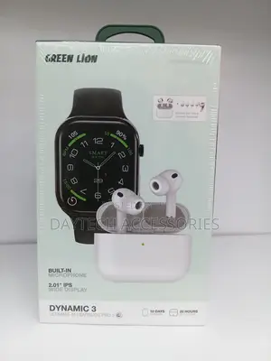 Green Lion Dynamic 3 – Ultimate 46 Smart Watch Earbuds Pro 3