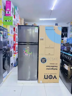 *Von Double Door Fridge 181Litres Direct Cool at 36,500*