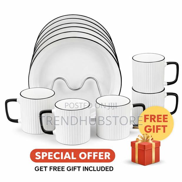 24PCS Japanese Ceramic Dinner Set + FREE Gift | Luxury Tableware - main view