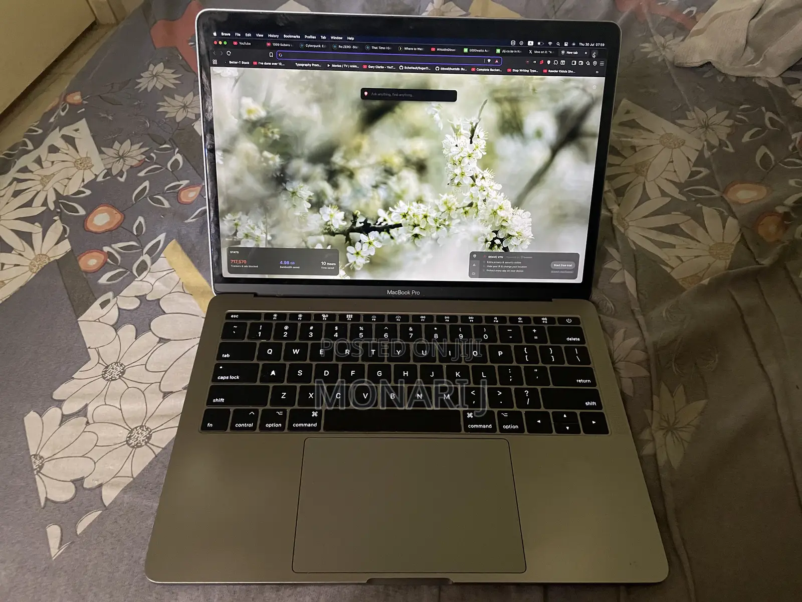Laptop Apple MacBook Pro 2017 16GB Intel Core i7 SSD 256GB