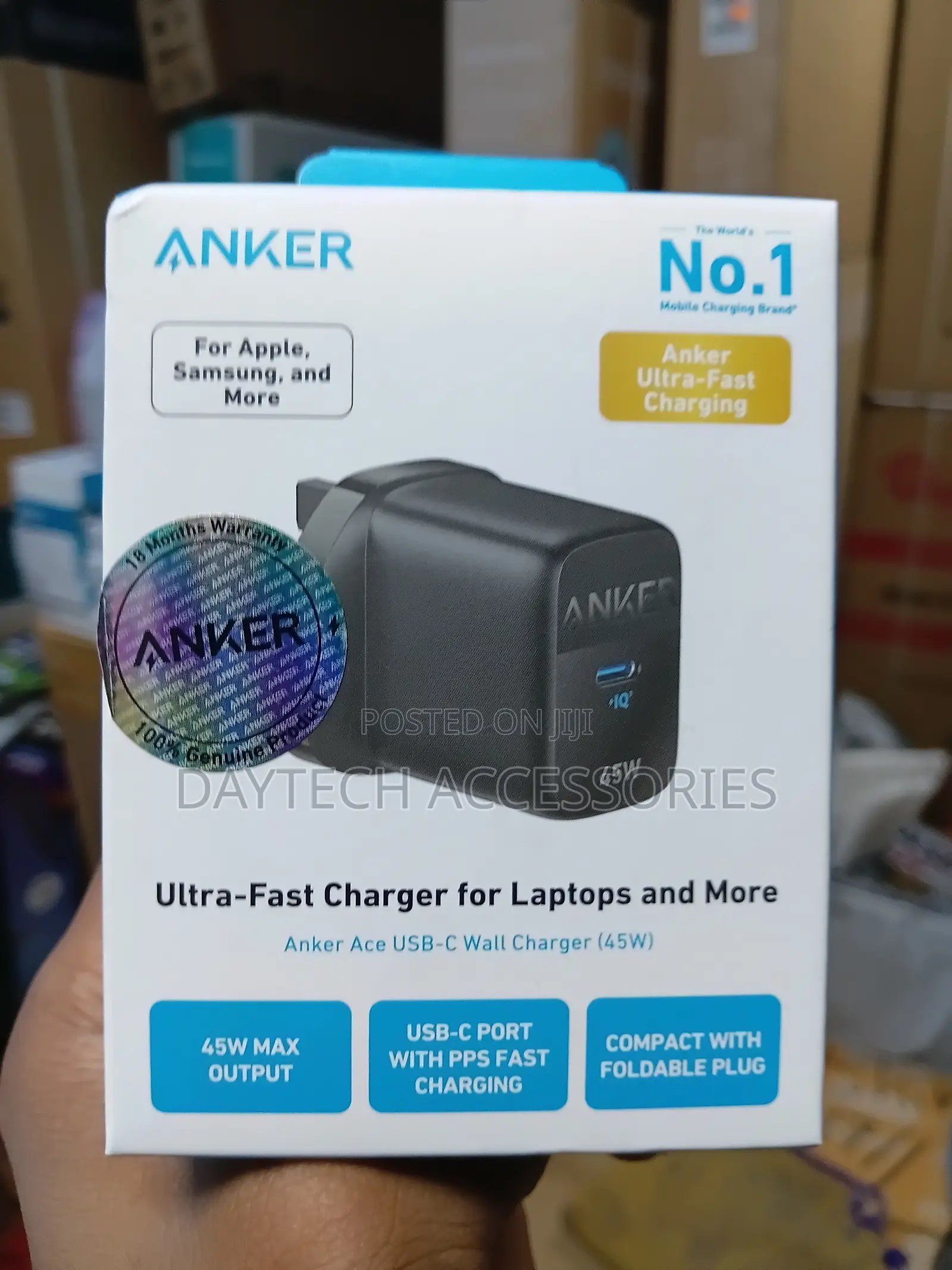 Anker 313 Charger (Ace, 45W) USB-C Super Fast Charger