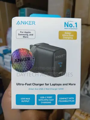 Anker 313 Charger (Ace, 45W) USB-C Super Fast Charger