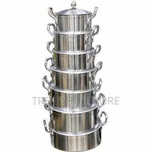 14PCS Heavy Aluminium Non-Stick Cooking Pot Set With Lids – TC Brand
