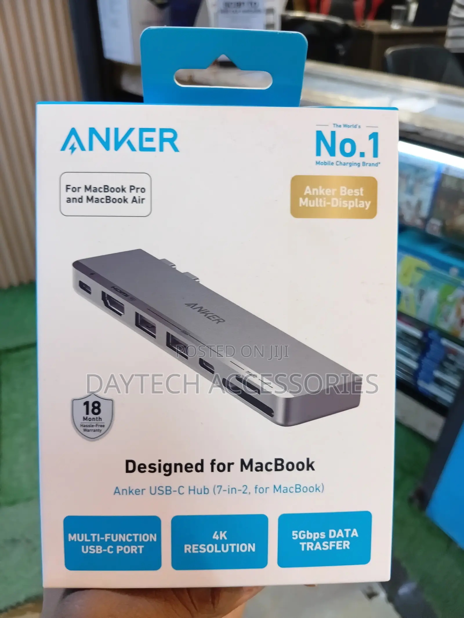 Anker 547 USB-C Hub (7-in-2, for MacBook).