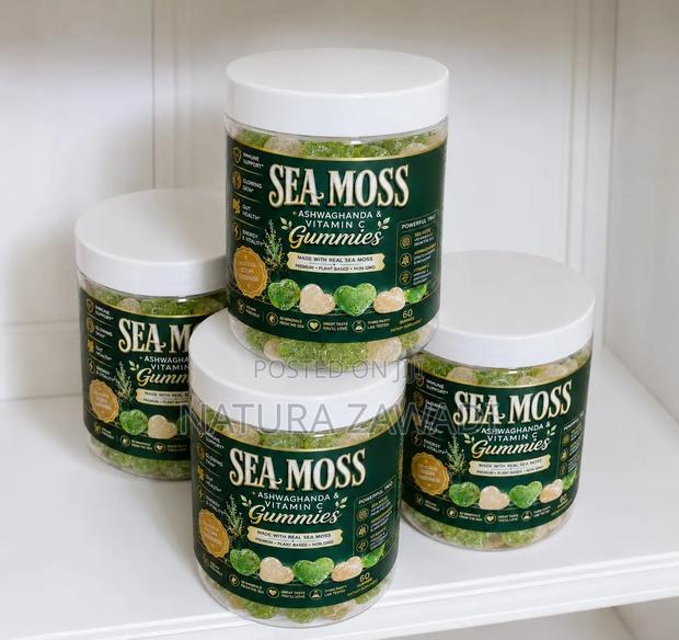 Seamoss and Ashagwadha Gummies 450g for Clear Skin Stress Relief