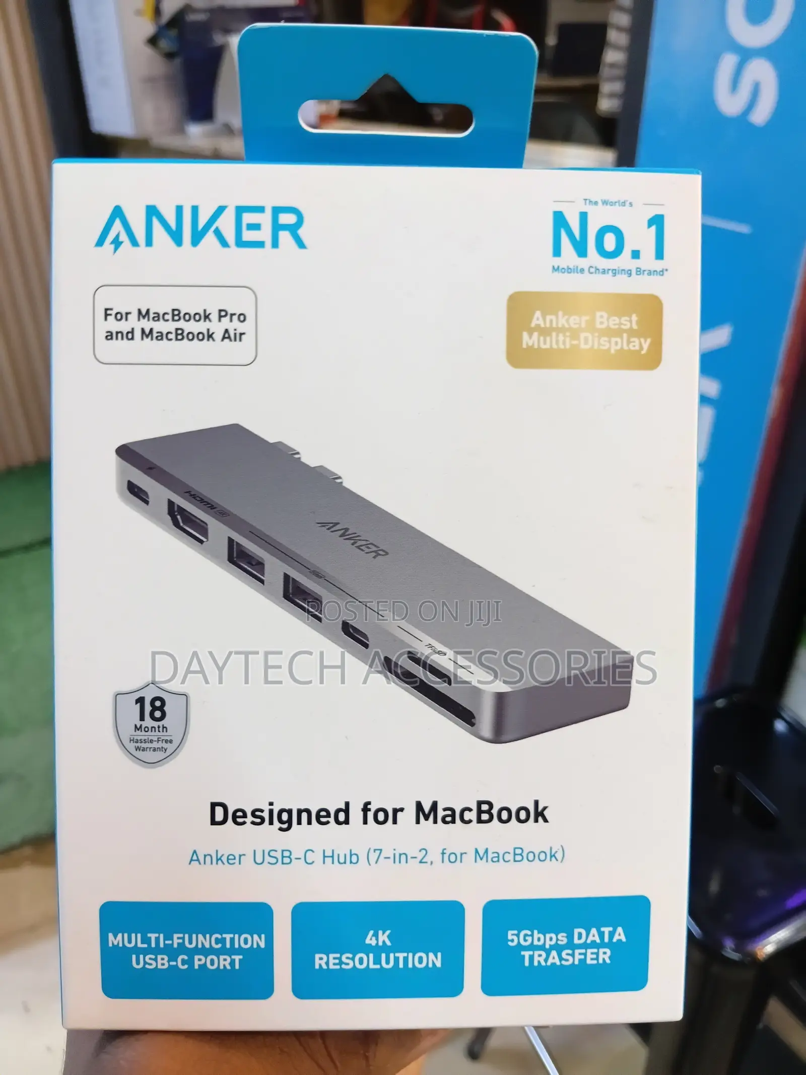 Anker 547 USB-C Hub | 7-in-2 | 100W PD | HDMI | 40Gbps | SD/microSD