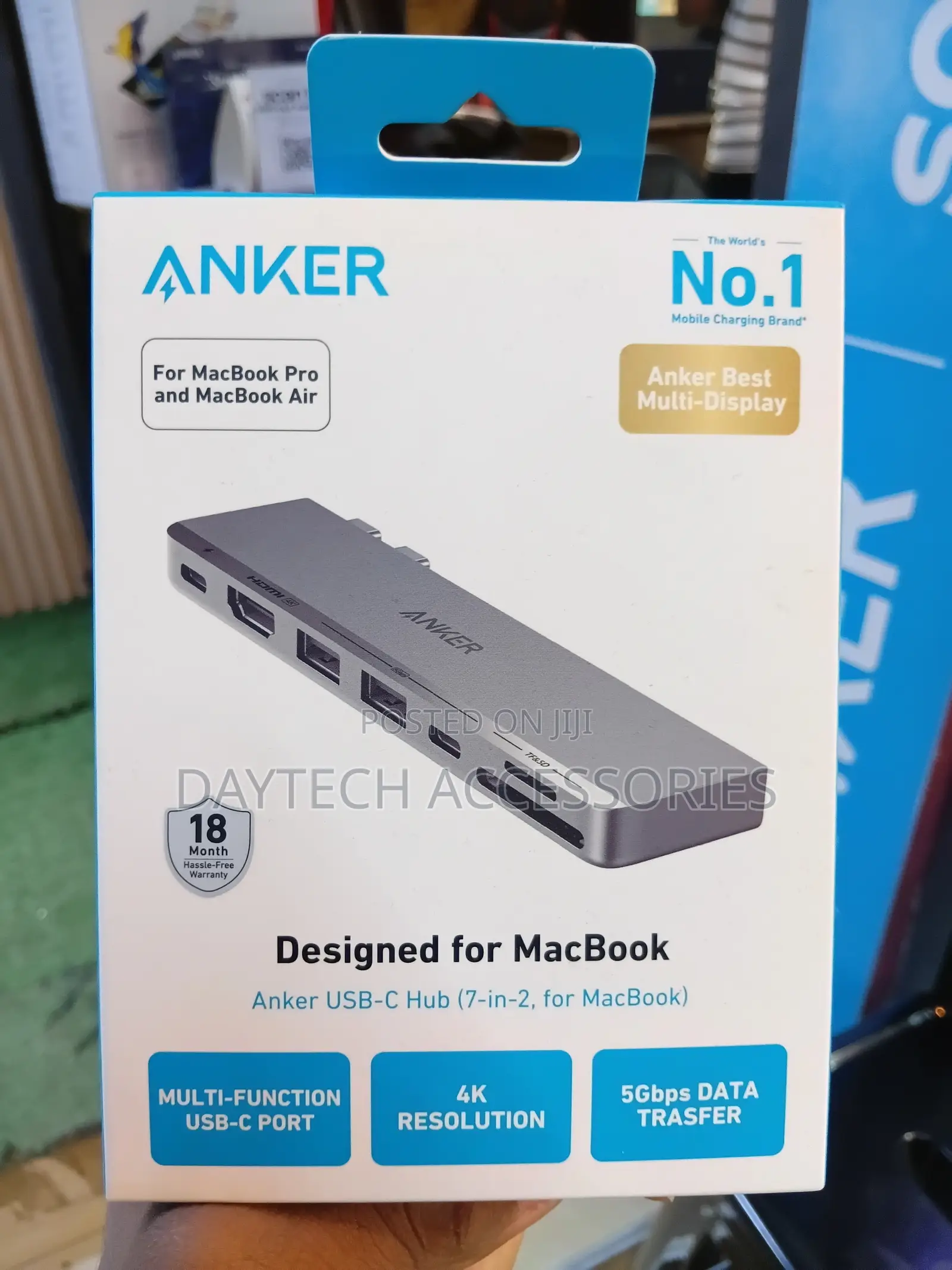 Anker USB C Hub Direct 7-in-2 USB C Adapter Hub.