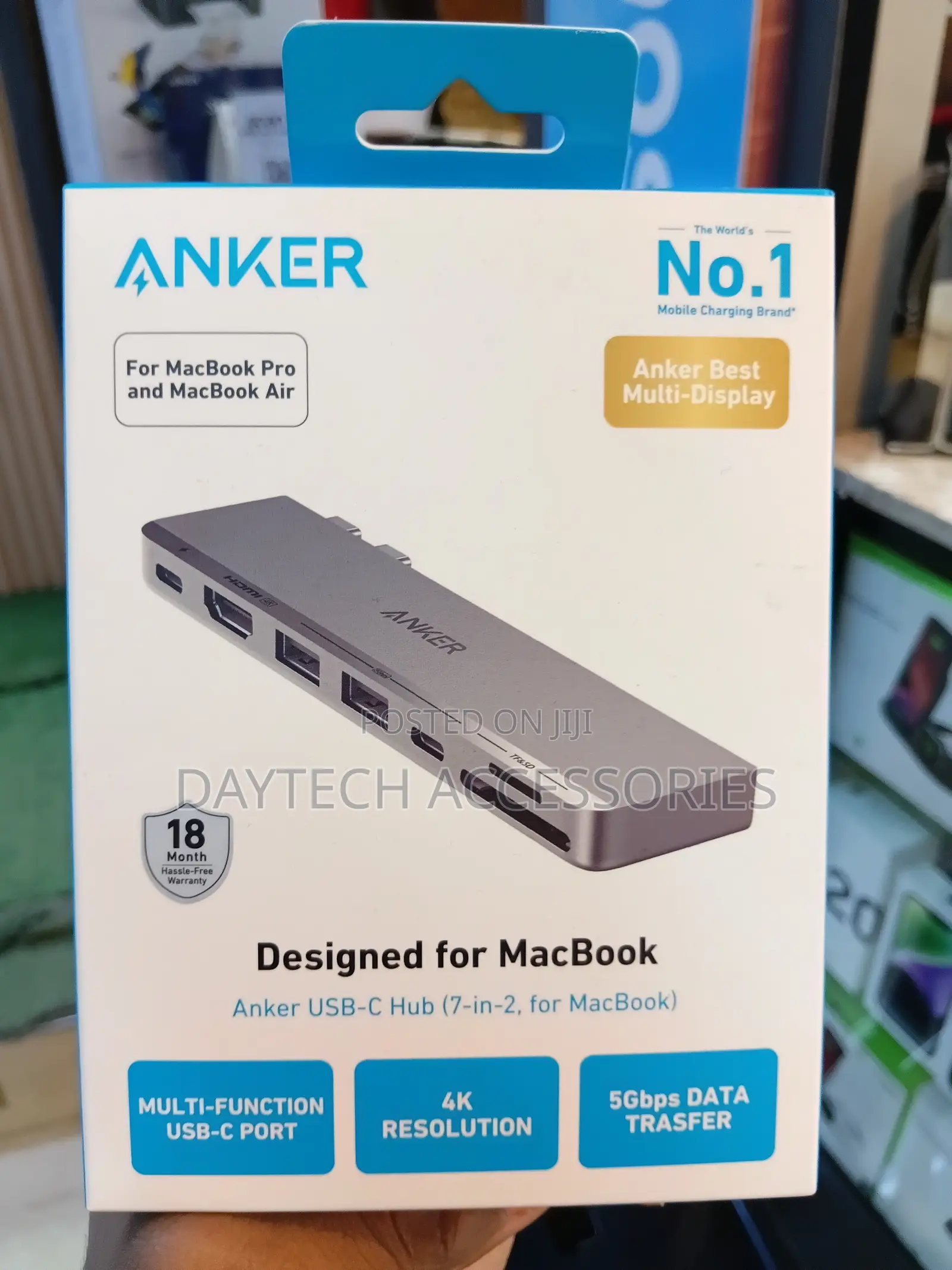 Anker USB C Hub Direct 7-in-2 USB C Adapter Hub.