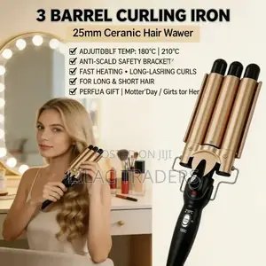 Fast Heating Ceramic Hair Curler 3 Barrel