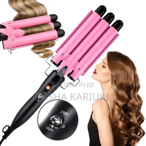 Portable Ceramic Hair Curler 3 Barrel