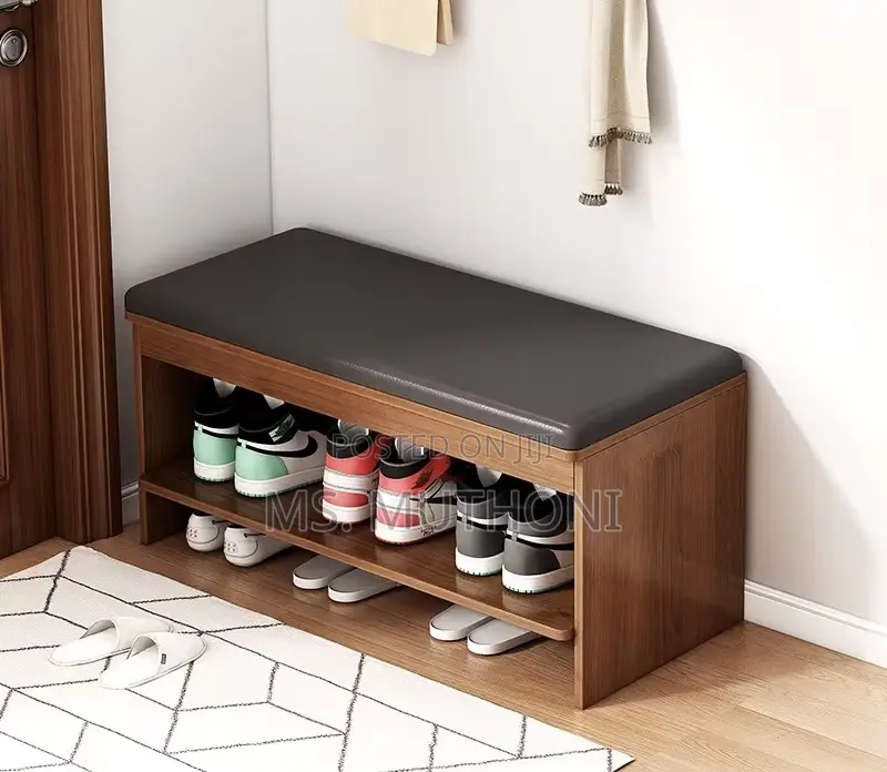 DIY Dual Open Shelving Entry Way Shoe Bench -