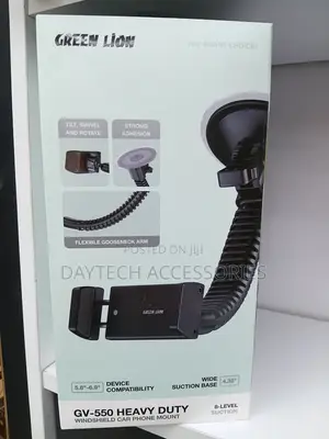 Green Lion Flexible Windshield Car Phone Holder With Suction Mount