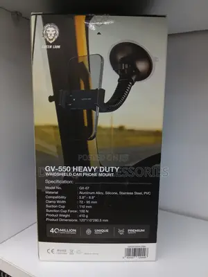 Green Lion Flexible Windshield Car Phone Holder With Suction Mount