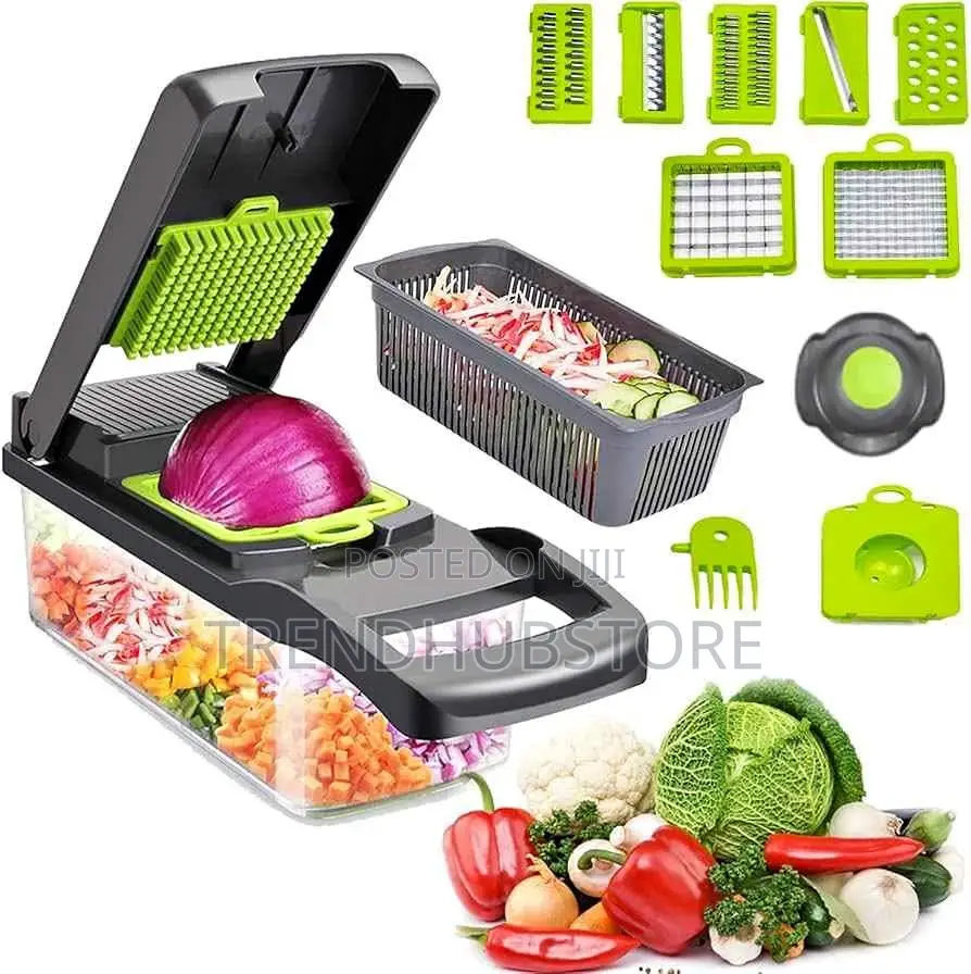 Multifunction Vegetable Cutter Slicer Set With Storage Container