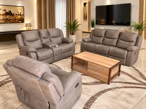 Six-Seater Recliner Imported Brown Sofa