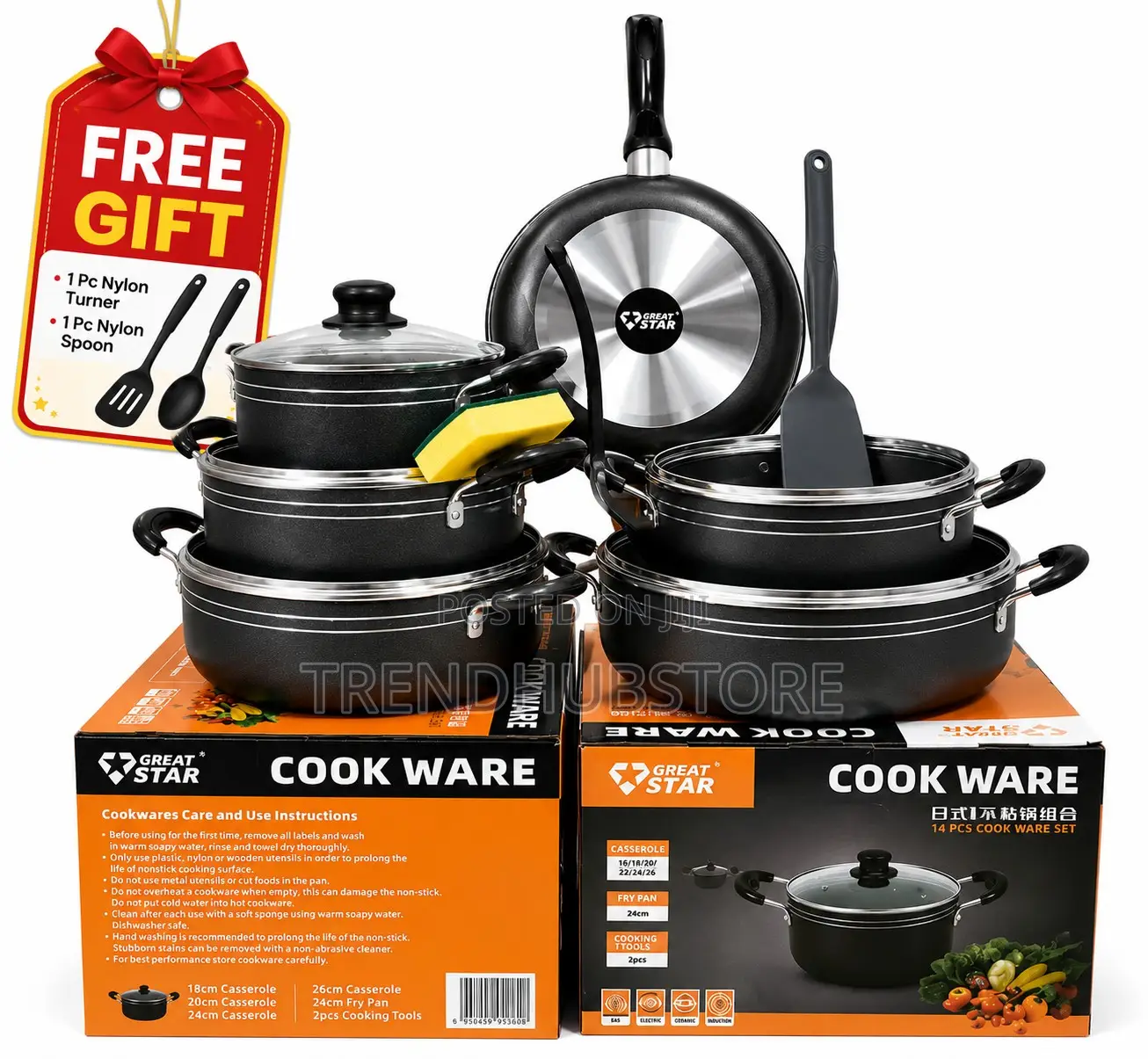 Cookware Set Heavy Duty Modern Classic Quality Non Stick Cooking Pot
