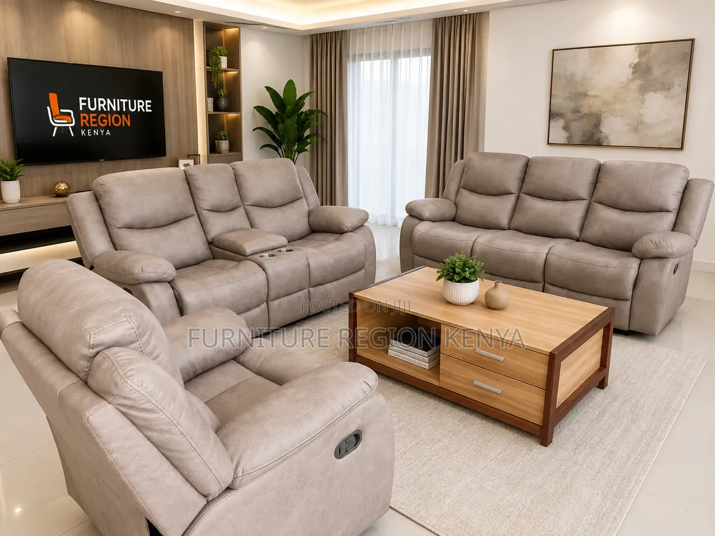 6-Seater Recliner Normal Size Sofa
