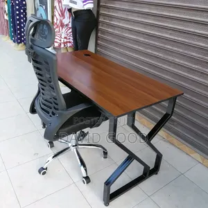 Adjustable Headrest Chair and Office Table