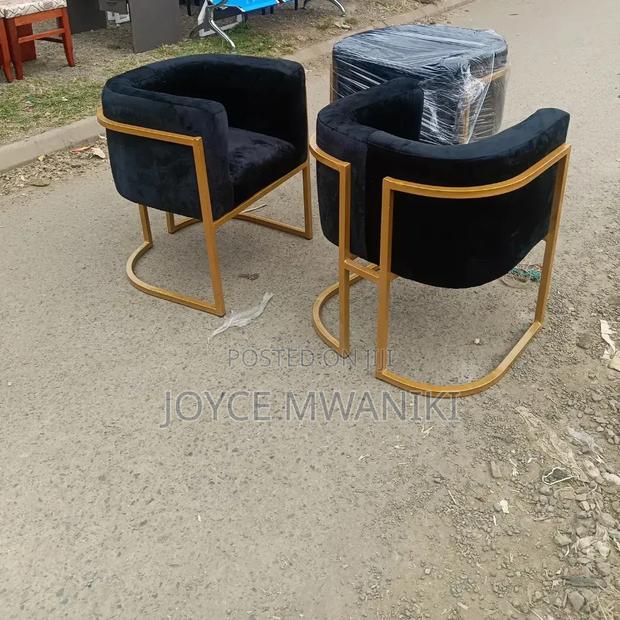 Black and Gold, Manicure Black Velvet Seat or Styling Seat