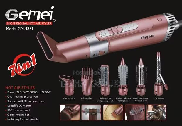 Gemei 7-in-1 Professional Hair Styler