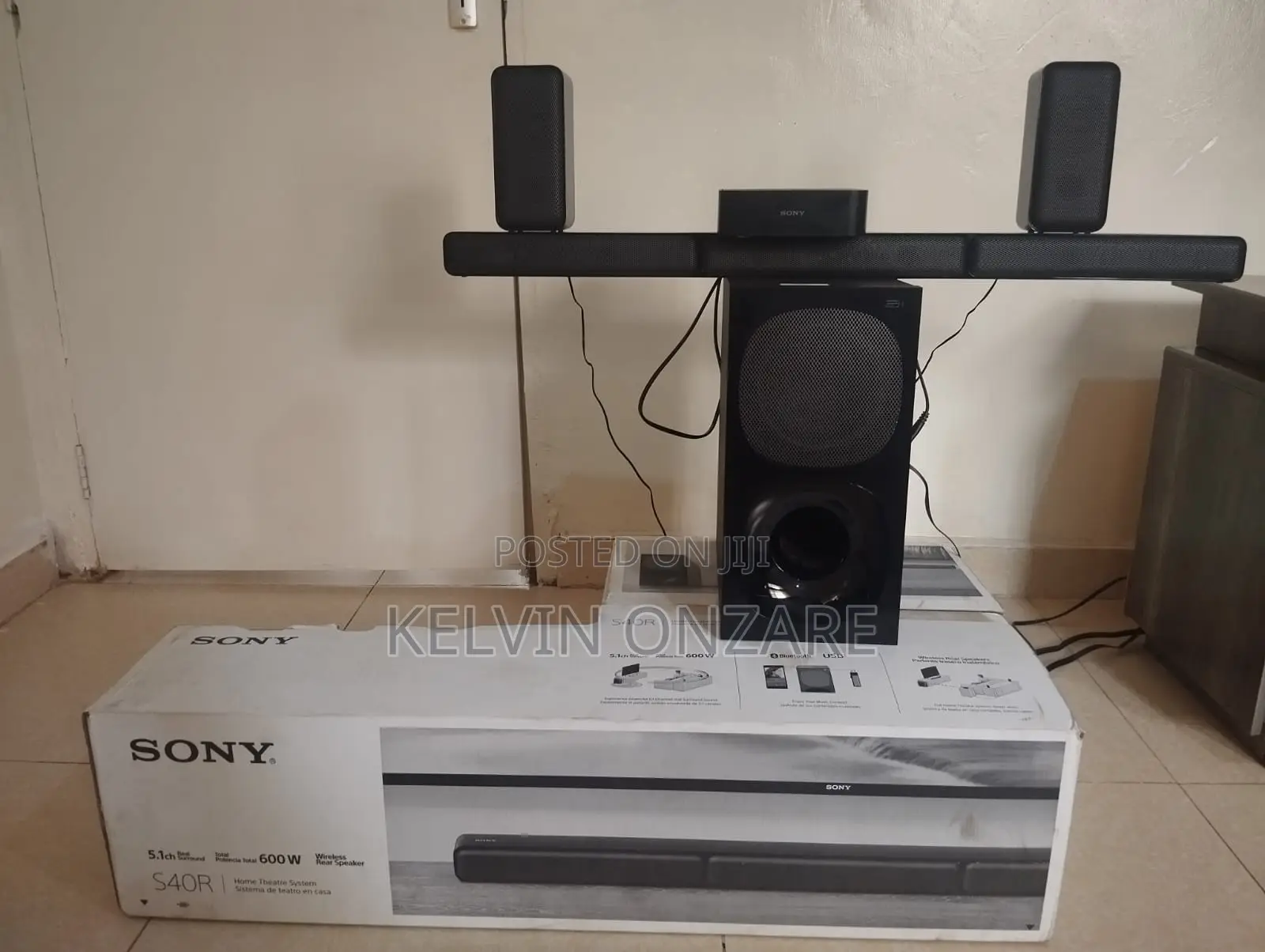 Sony HT-S40R 5.1CH 600W Soundbar System, Dolby Digital Sound