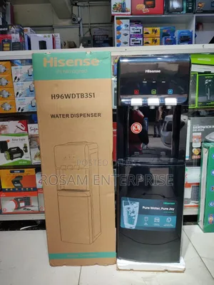 Hisense Dispenser Black 3TAPS Top Loading With Compressor Cooling