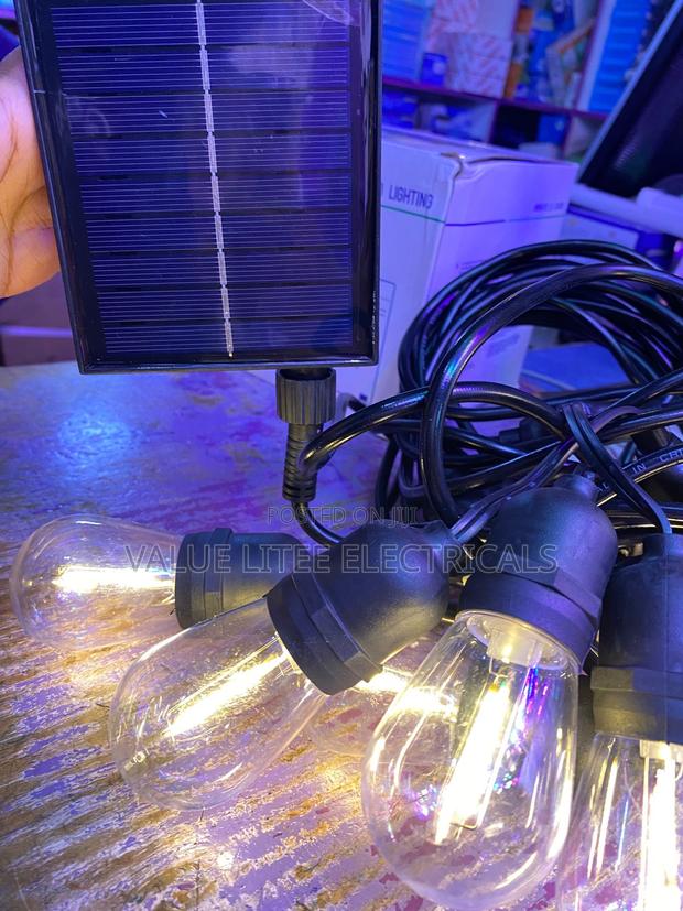 10meter 10bulbs Solar String Bulb Light Outdoor - thumbnail 2