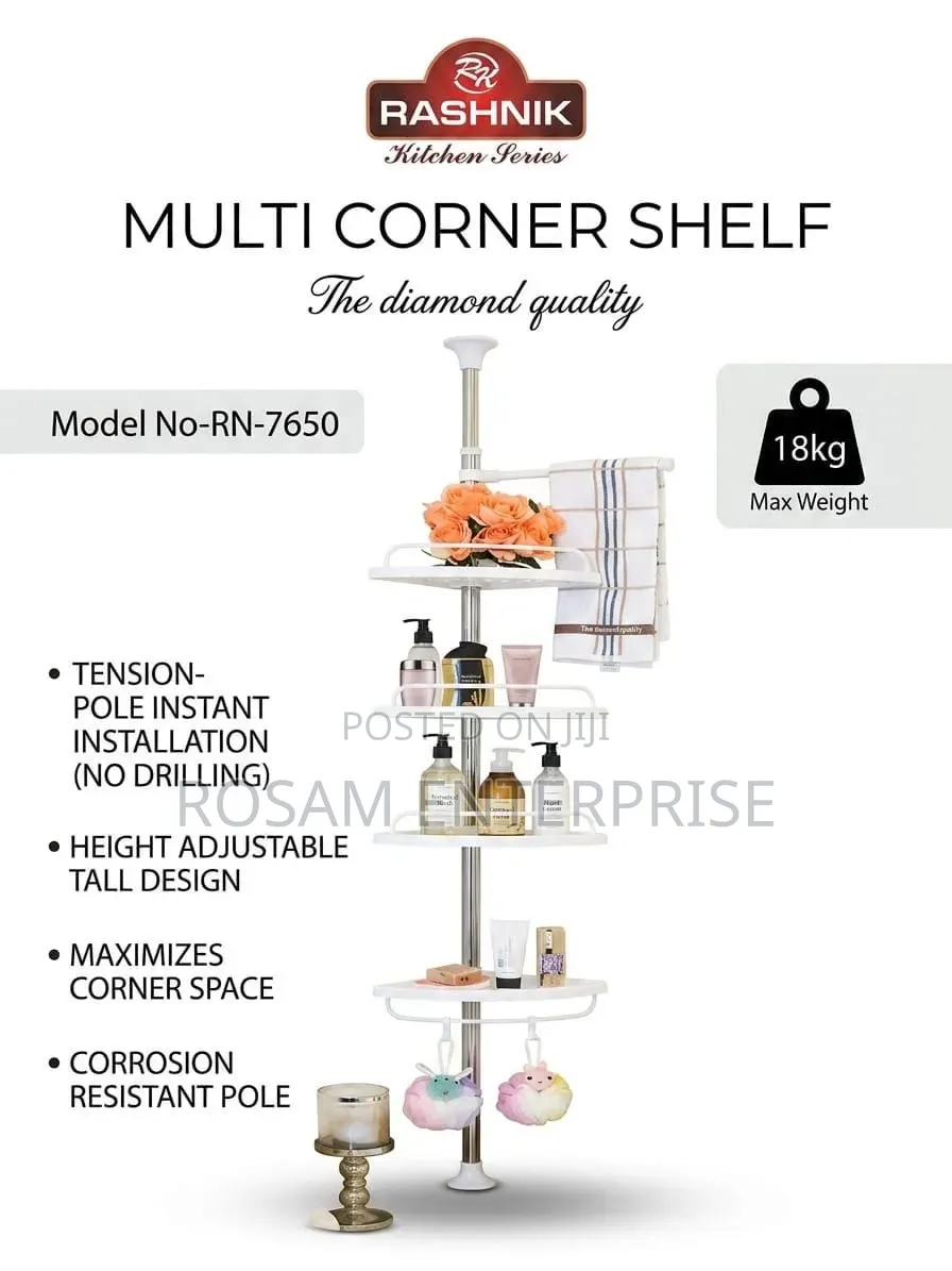 Corner Shelf Bathroom Organiser