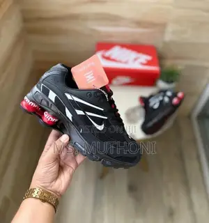 Supreme X Nike Shox Ride 2 SP in Black With Vibrant Red Size 39-45