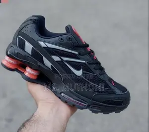 Supreme X Nike Shox Ride 2 SP in Black With Vibrant Red Size 39-45