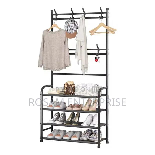 5 Tier Shoe Rack With Hanger