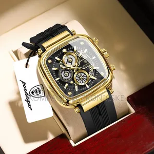Poedagar Gents Silicon Design Chronograph Fashion Watches