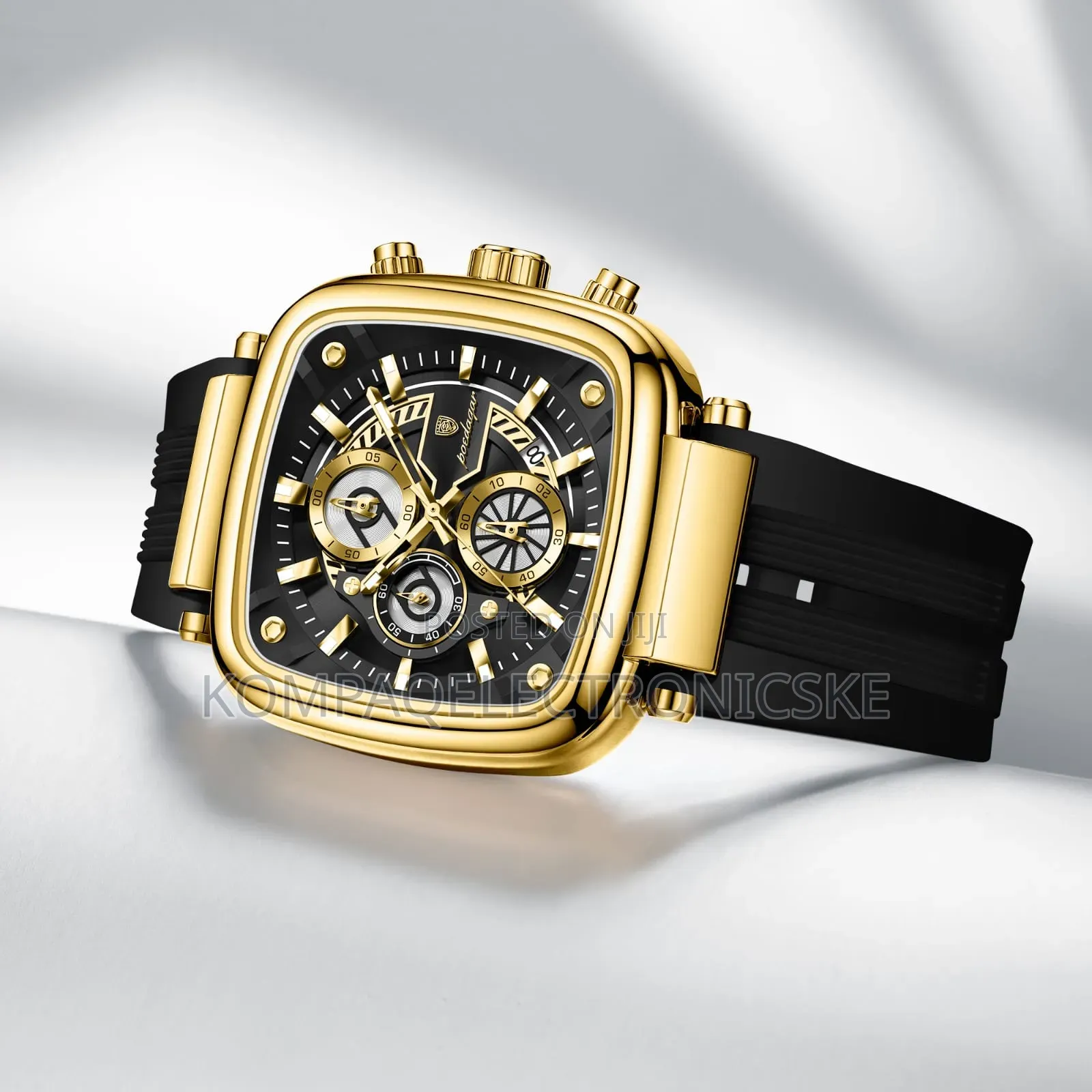 Poedagar Gents Silicon Design Chronograph Fashion Watches