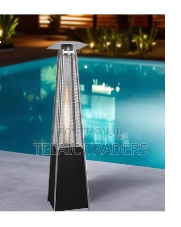 Pyramid Patio Gas Heater With Quartz Flame Tube - main view