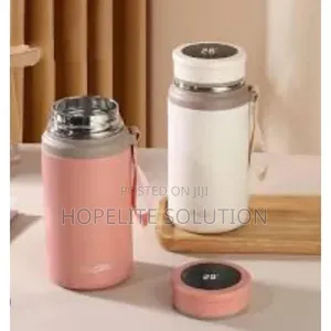 900ml Thermometer Lid Fashion Food Flask Thermocup