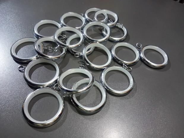 Shinny Silver Silent Rings Curtain Rings Environmental Friendly