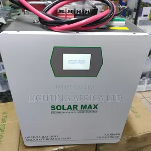8kwh (7680wh) - 25.6 Volts Solarmax Lithium Solar Battery for Off-Grid