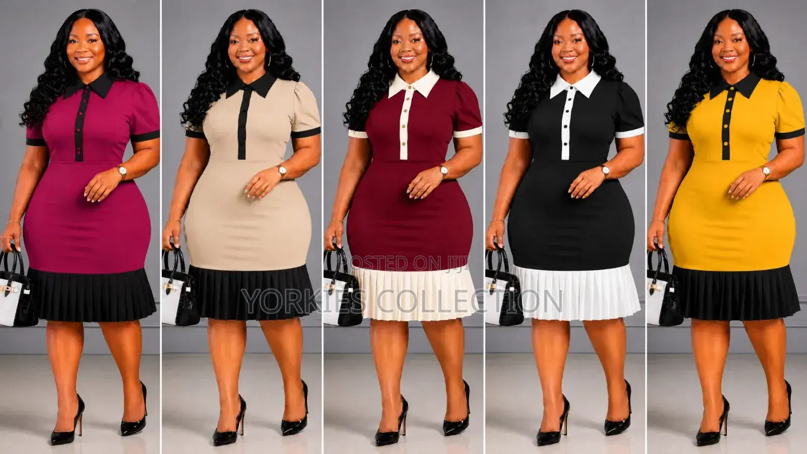 Fit-and-Flare Midi Dress