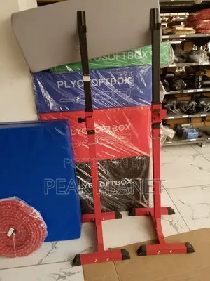 Heavy Duty Gym Squat Stand – Adjustable Height