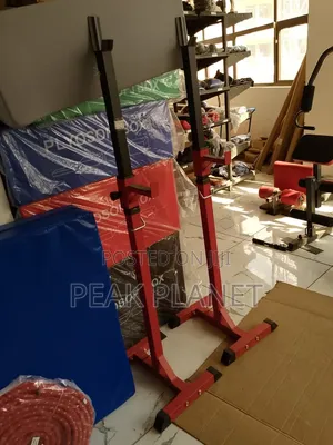Squat Rack Kenya – Strong Adjustable Barbell Training Stand