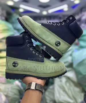Two-Tone Nubuck Leather Upper Timberland Boots Size 39-45