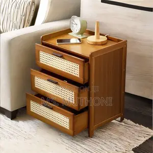 3 Drawer DIY Rattan Nightstand