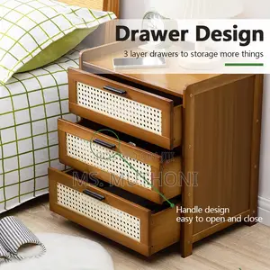Modern DIY Natural Aesthetic 3 Drawer Bedside Table