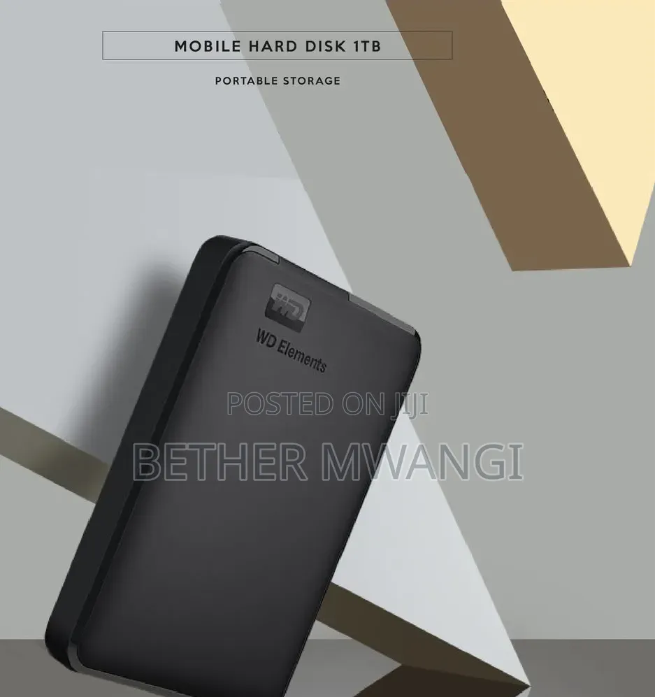 1 TB- WD External Hard Drive