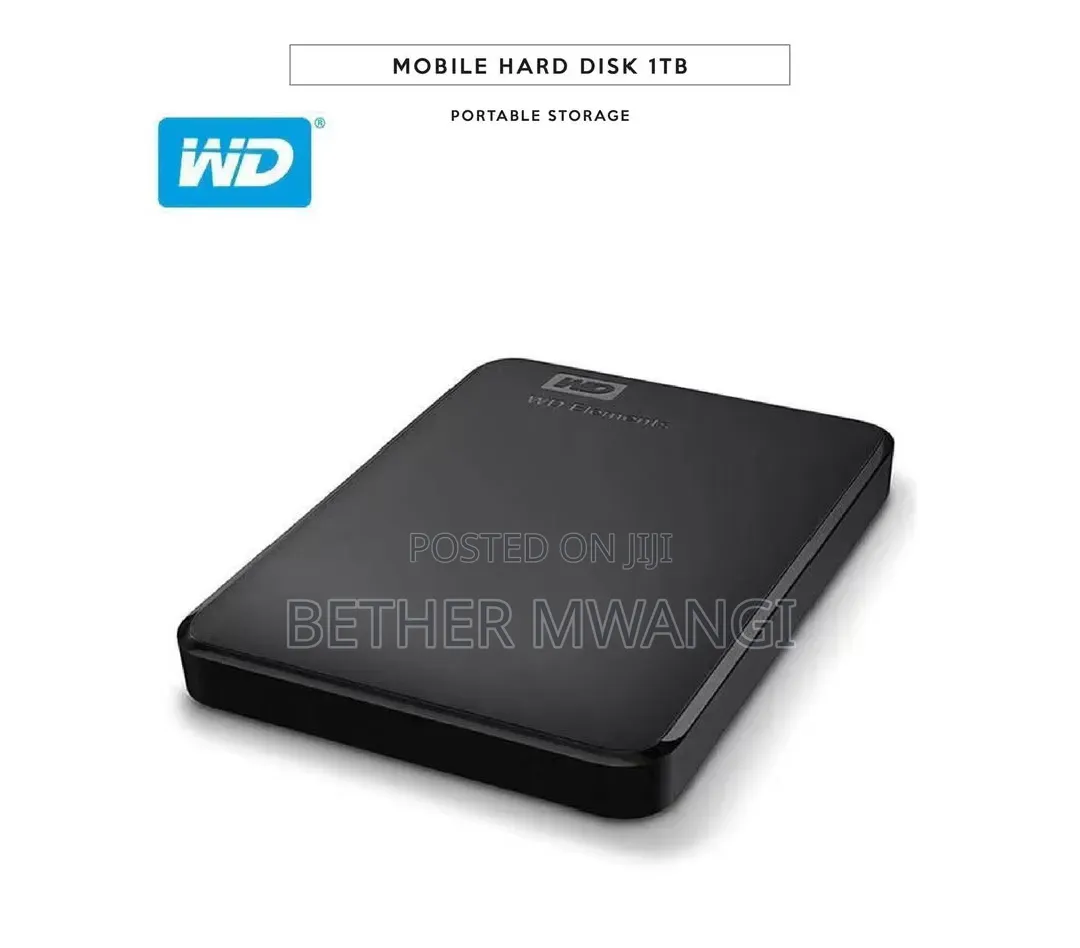 1 TB- WD External Hard Drive
