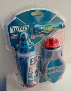 TOTAL 30M Chalk Line Set With Blue Chalk Powder Line Level