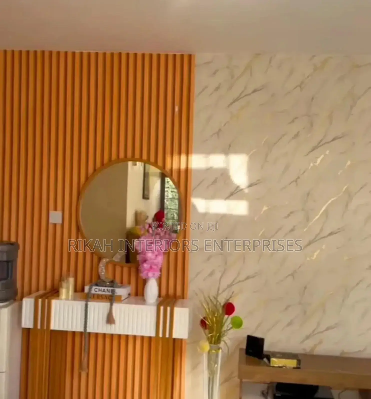 Att Wallpapers Fluted TV Wall Wallpapers Environmental Friendly
